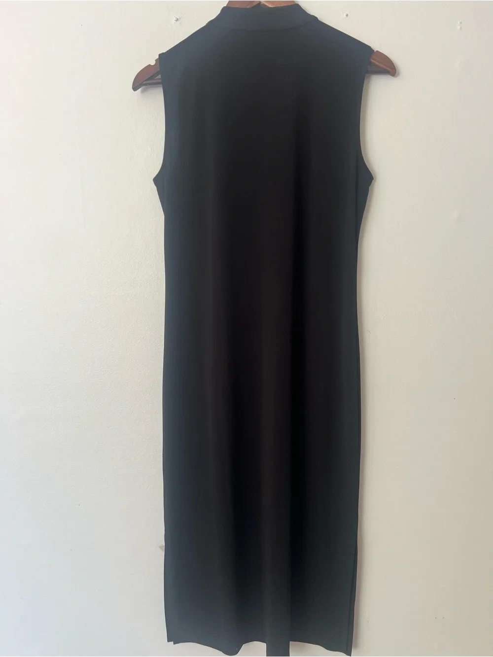 Michael Kors resort wear Black Sleeveless Midi Dress,Shoulder Buttons, Womens M